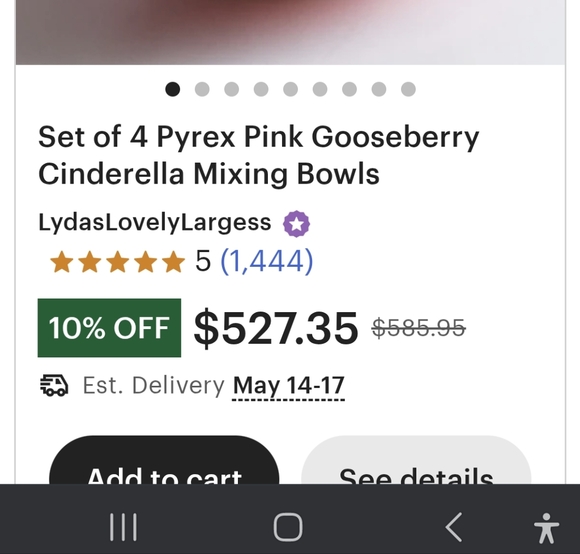 🔥FINAL SALE🔥 Pyrex pink Gooseberry bowl 🥣. - Picture 15 of 15